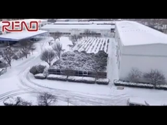 Vista de inverno da empresa