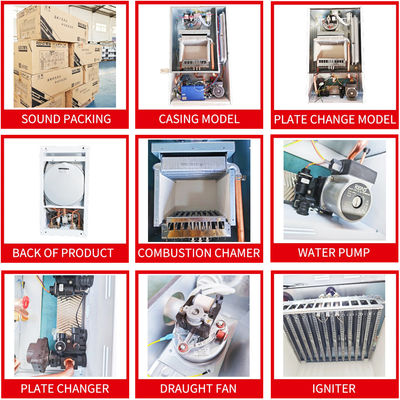 Aquecedor de água elétrico multifuncional da caldeira da combinação de Shell Wall Hung Boilers 32kw
