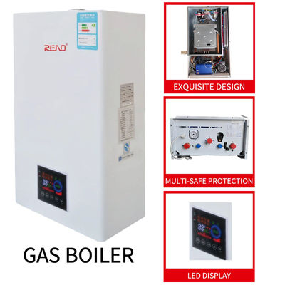 Fornalha da água quente de tapeçaria do gás   Qualidade superior de China 40/32/28/26/24kw   Shell branco   Conversão de frequência de Stepless