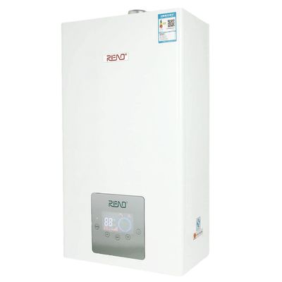 Fornalha da água quente de tapeçaria do gás   Qualidade superior de China 40/32/28/26/24kw   Shell branco   Conversão de frequência de Stepless