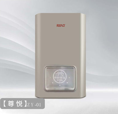 24Kw aquecedor de água quente de gás de parede pendurada controle inteligente aço inoxidável de concha branca